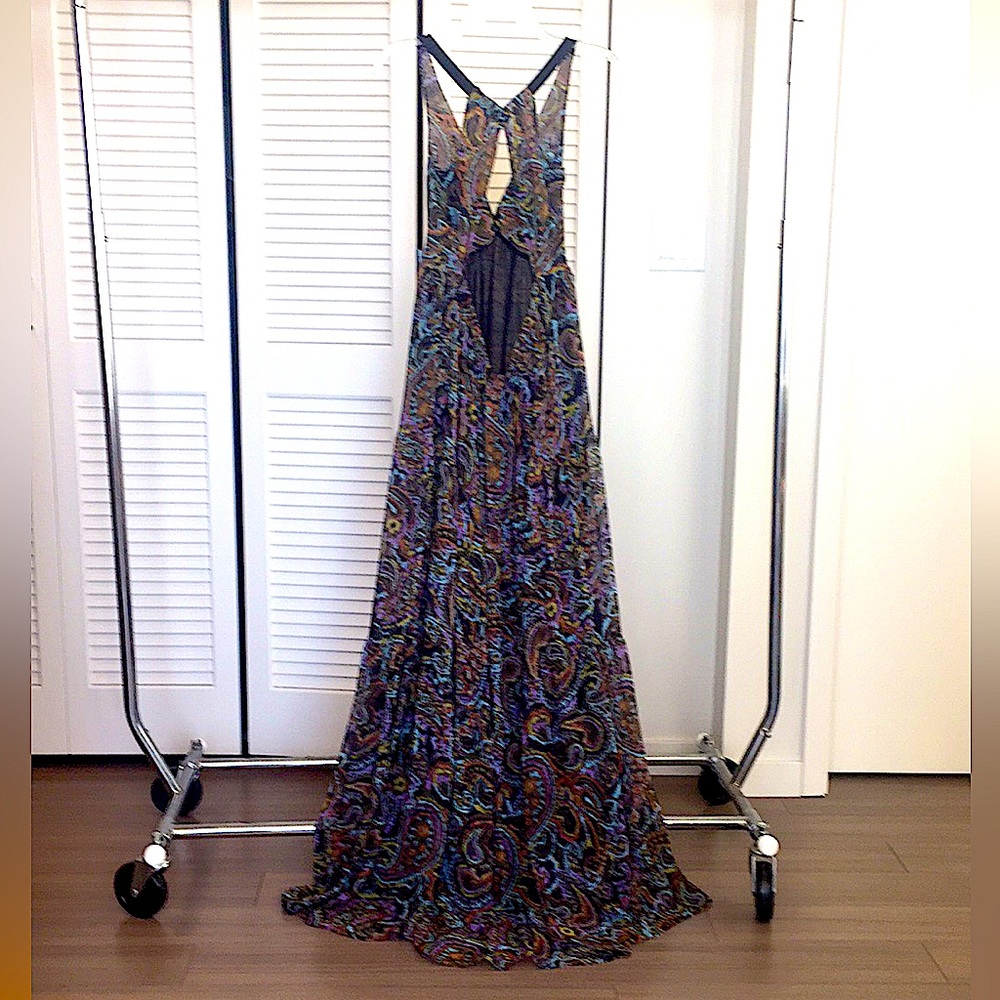 🌹Pretty, Never Worn, MODA International, Lined, Maxi Chiffon Dress, size 14
